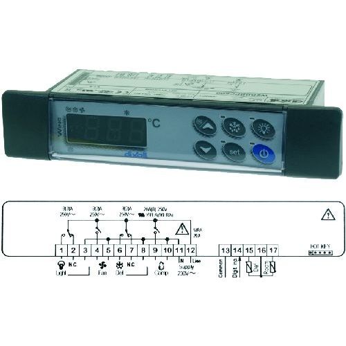 Dixell regulator XW60L 230 Volt for kjøl og frys