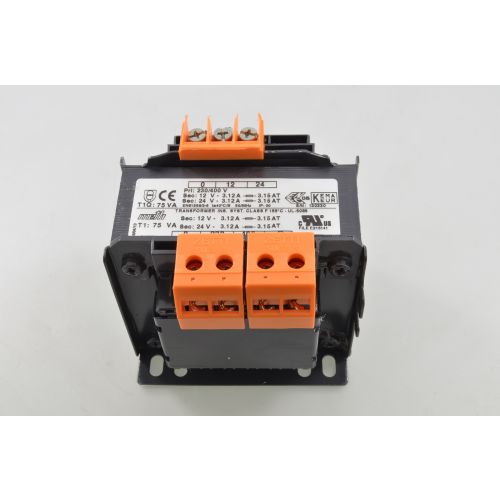 Transformator 0-230-400V / 12-24V 75VA
