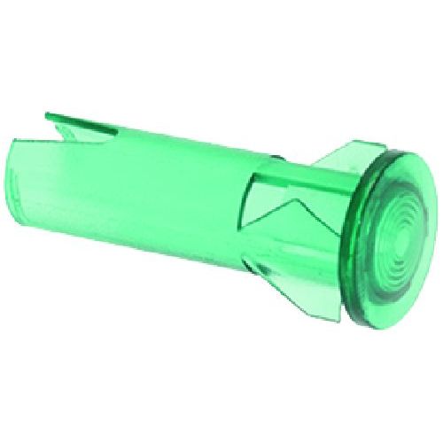 Lampeglass grønn - Hode ø 15mm, Montering ø 10mm H