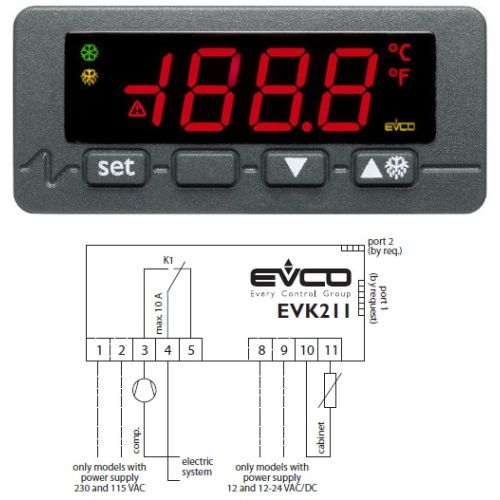Evco EV3221N7 230V NTC/PTC