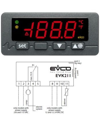 Evco EV3221N7 230V NTC/PTC