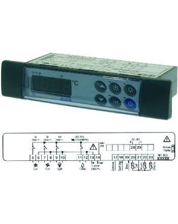 Dixell regulator XW260L 230 Volt 4 utganger, 2 inn